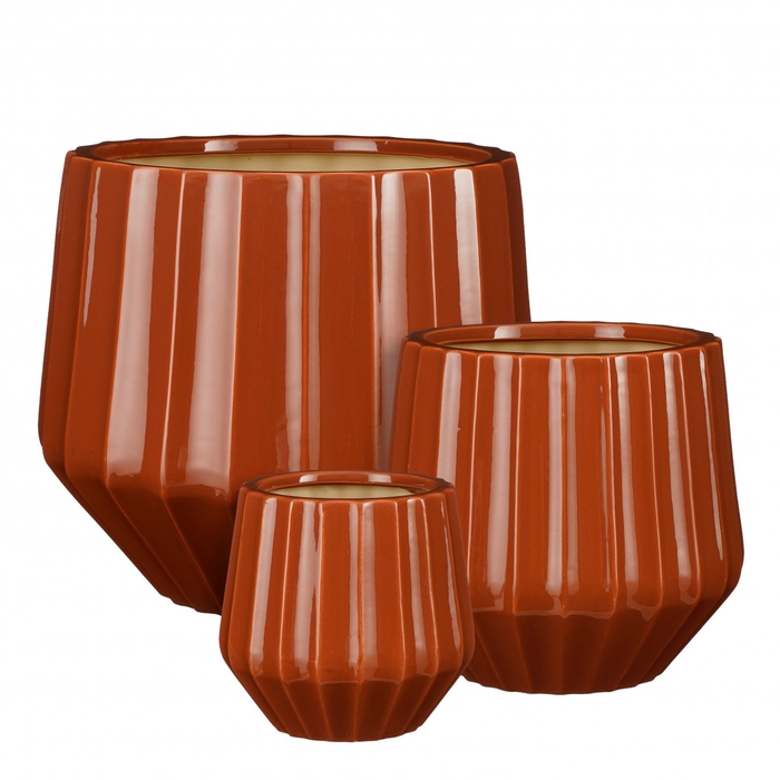 <h4>Ceramics Exclusive Twyla pot S/3 d33*31cm</h4>