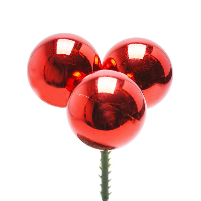 <h4>Christmas sticks 10cm Christmas bauble trio 3cm</h4>