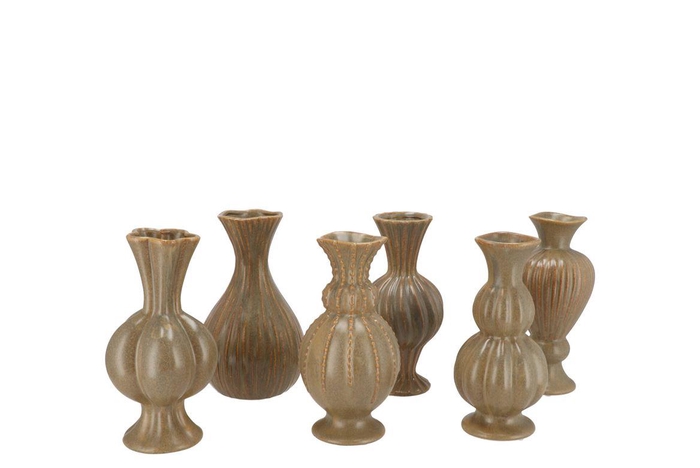 <h4>Maysa Green Mix Vase Ass 8x8x17cm</h4>