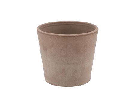 <h4>Terra Choco Pot Konisch Grijs 13x11cm</h4>