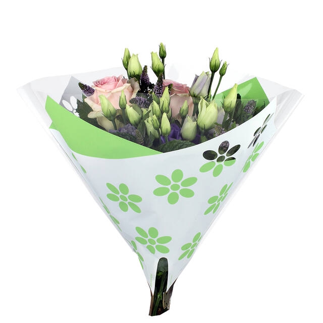 <h4>35x35cm Angelo OPP35 Clear Flowers l.green 1500/box</h4>