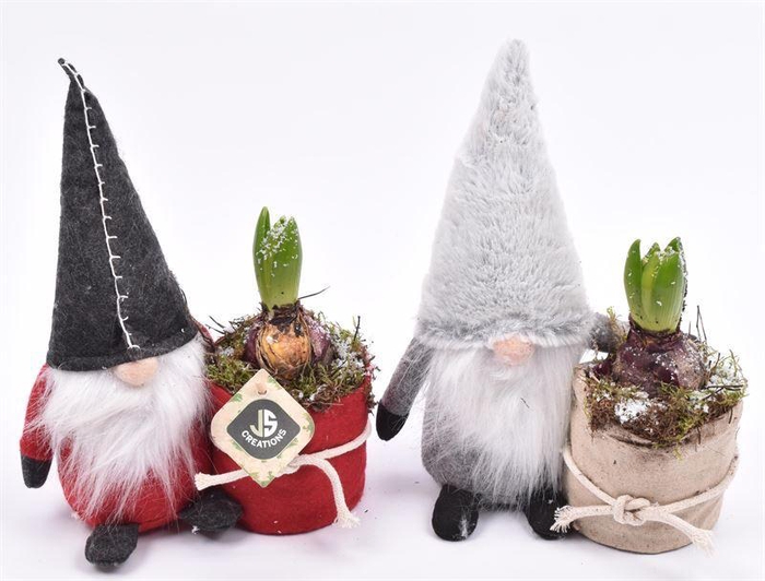 <h4>Gnoom 25 cm grijs/rood pas 9cm</h4>