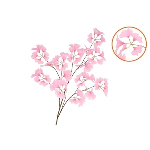 Silk Ginkgo Pink 130cm