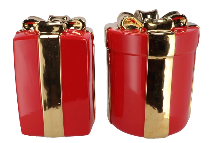 Joy Jolly Red Vase Present 23x35cm Nm