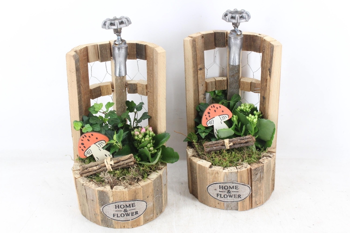 <h4>arr2 TD - Hout waterput - oranje/wit</h4>
