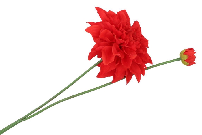 <h4>Silk Dahlia Spike Fiery Red 78cm Nm</h4>