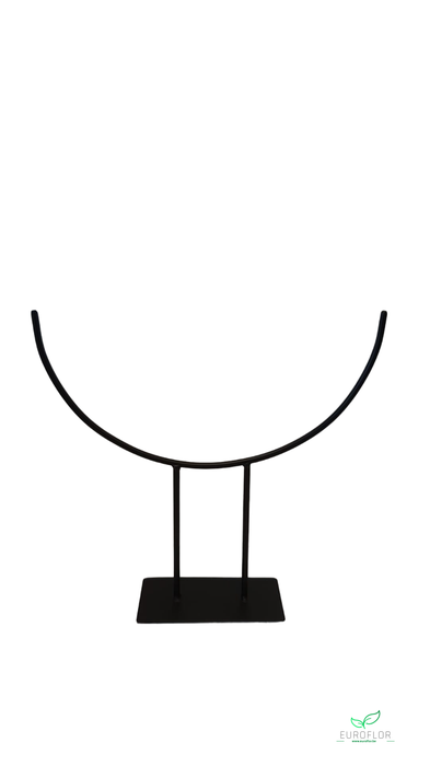 METAL DECO STAND BLACK 35X8X33CM
