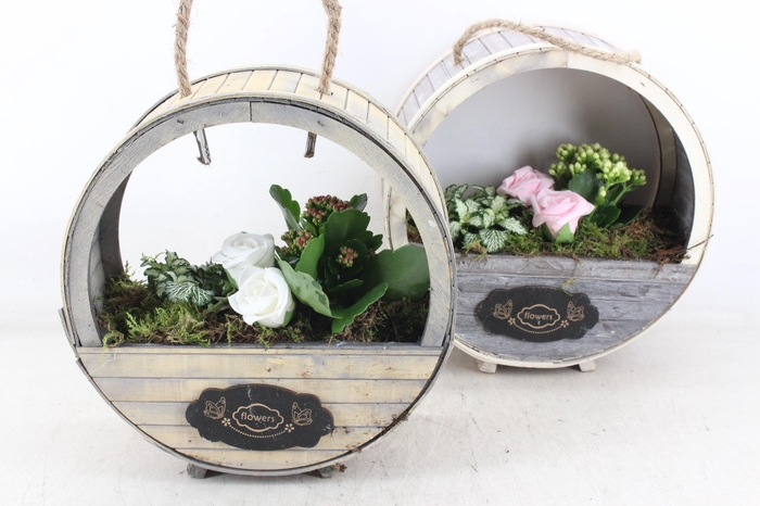 <h4>arr2 TD - Houten wiel - roze/wit</h4>