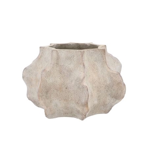 Alaska Wavy Sand Pot With Neck 41x40x26cm