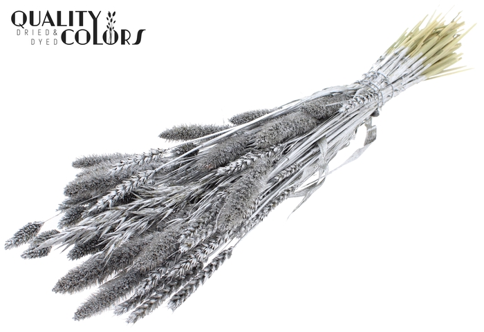 <h4>Dried Flower mix bunch Silver</h4>