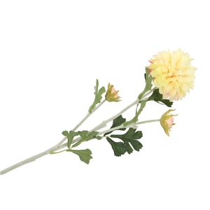 Silk Dahlia 3x Peach 65cm Nm