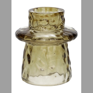 DF02-667101500 - Candle hldr Luxis3 d4.8/6xh6.8 taupe