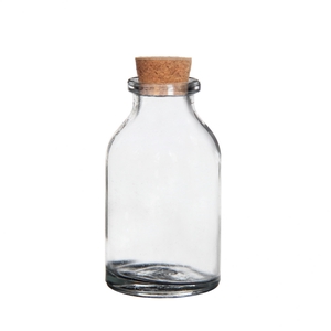 Glass Bottle+cork d03*6cm