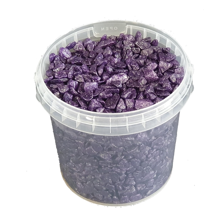 Rocks 1 ltr bucket Purple