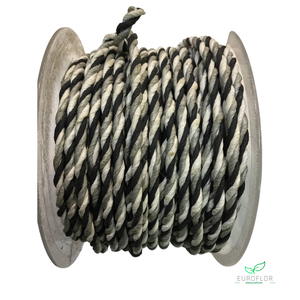 PAPIERDRAAD CRAZY DRILLING ZILVER+WIT+BLACK 25M