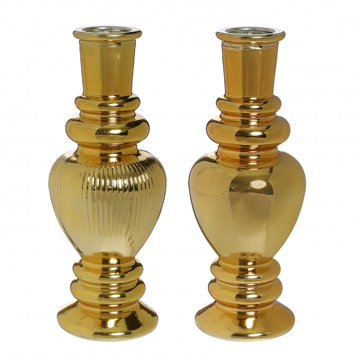 <h4>Glass Candle vase d06*16cm ass.</h4>