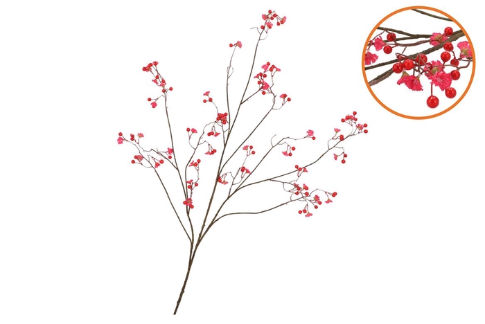 <h4>Silk Berry Blossom Red 135cm</h4>