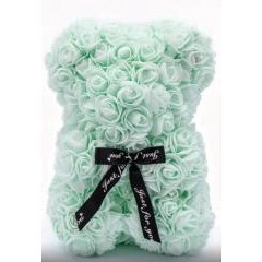 Beer 25cm licht groen in luxe cadeauverpakking