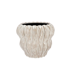 Lima White Pot Bubble 17x17x14cm