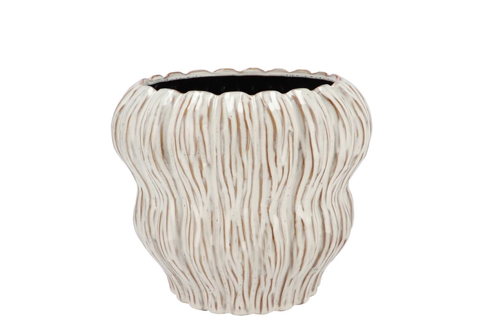 <h4>Lima White Pot Bubble 17x17x14cm</h4>