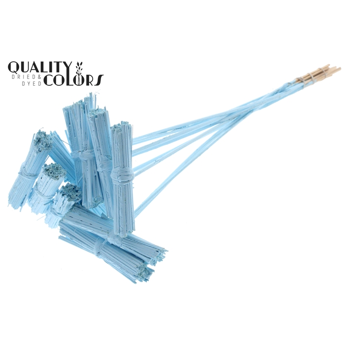 <h4>Kore Posy on stem Covered Light Blue</h4>