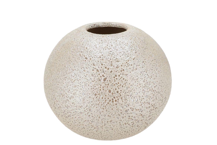 <h4>Dana White Pearl Moonface Vase 25x25x30cm</h4>