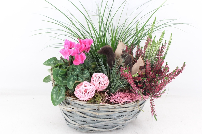 <h4>arr4 Outdoor VL - Riet mand ovaal grijs x2</h4>