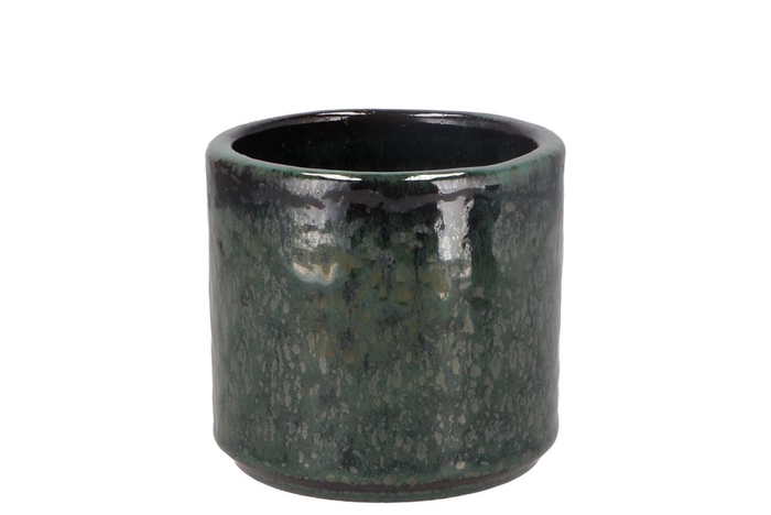 <h4>Javea Cilinder Pot Glazed Green 11x11cm</h4>