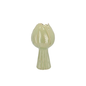 Tulip Pistache Vase Tulip 13x13x27cm Nm