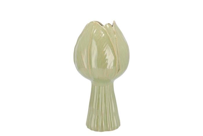 <h4>Tulip Pistache Vase Tulip 13x13x27cm Nm</h4>