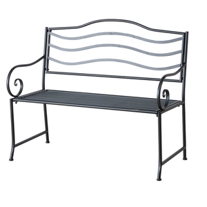 Bench Beluna, H 91 cm,  Black iron , 4020607738904, 1021525