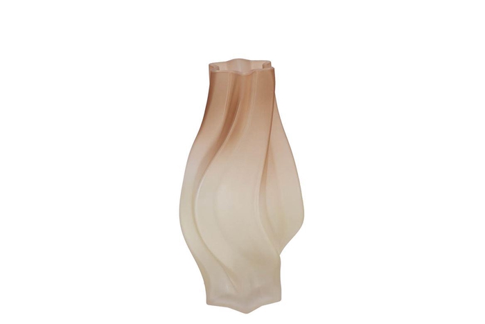 <h4>Taylor Brown Vase Swirl 16x25cm</h4>