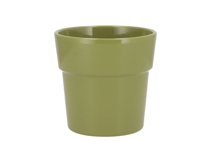 <h4>Ceramic Orchid Pot Amazone Green 13cm</h4>