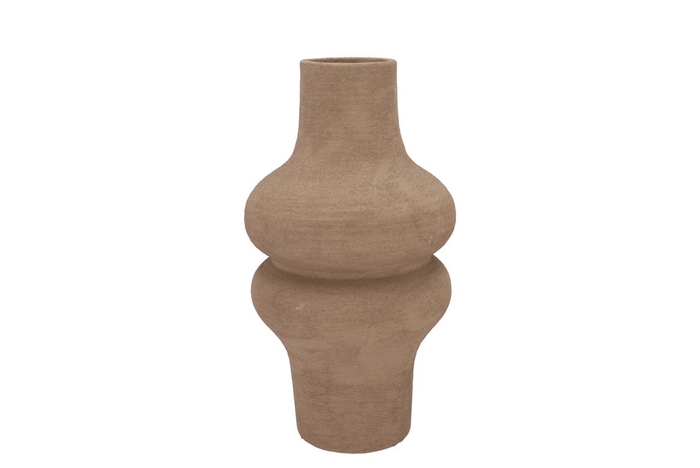 <h4>Lisboa Brown Vase Bulb High 18x18x34cm Nm</h4>