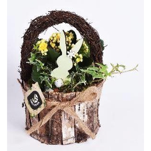 Schors hengselmand rond 14cm