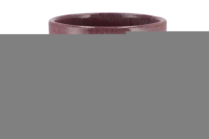 Javea Cilinder Pot Glazed Pink 20x18cm