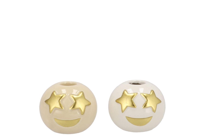 <h4>Smiley Cozy Sand Candle H 7x6cm Nm</h4>