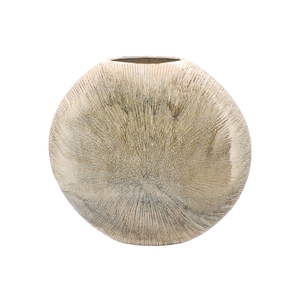 Jada Green Oval Vase Active Glaze 40x11cm