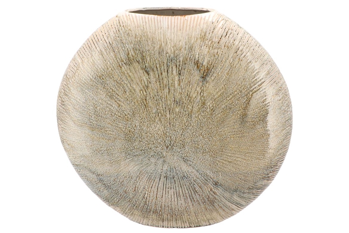 <h4>Jada Green Oval Vase Active Glaze 40x11cm</h4>