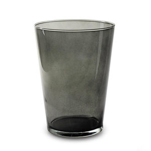Glass vase Conical kick d14*20cm