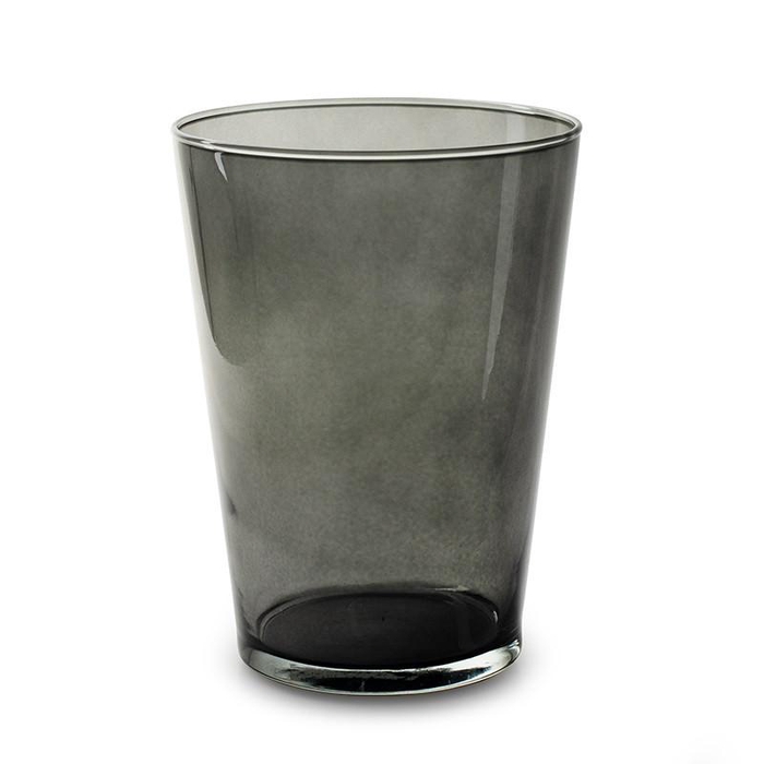 <h4>Glass vase Conical kick d14*20cm</h4>