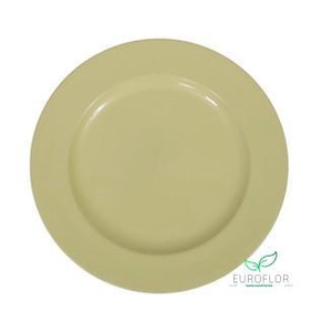 PLASTIC PLATE YELLOW D28