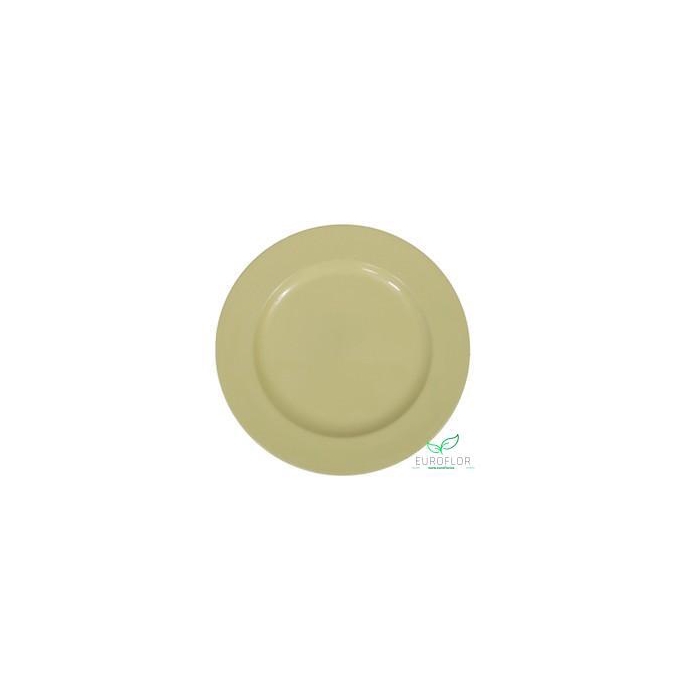 <h4>PLASTIC PLATE YELLOW D28</h4>
