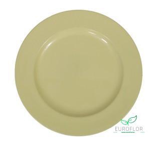 PLASTIC PLATE YELLOW D28