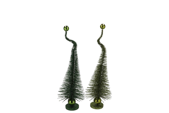 <h4>Sparkle Glitter Majestic Green Mix Tree Ass 35x10cm</h4>