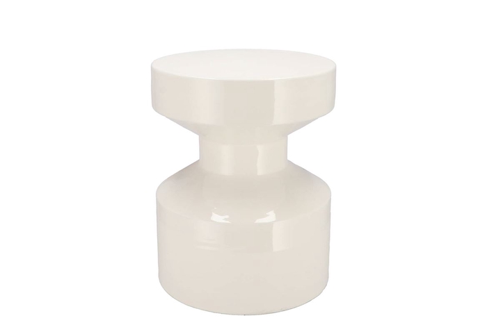 Sephora Cozy White Stool / Side Table 30x30x38cm