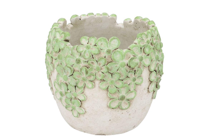 Dante Light Green Pot Bloom 20x20x17cm Nm