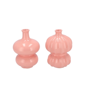 Luna Light Pink Bubbles Vase Ass