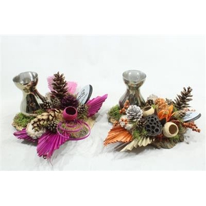 DECOSCHIJF MET GLASPOTJE