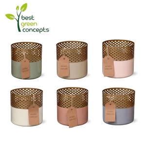 POT DECOR METAL H%